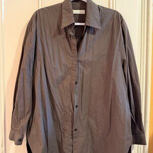 Amomento "Oversized Shirt" in dark brown, size 1